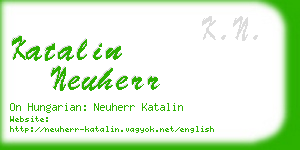 katalin neuherr business card